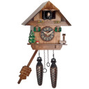 Horloge coucou &agrave; piles mini chalet pour enfant