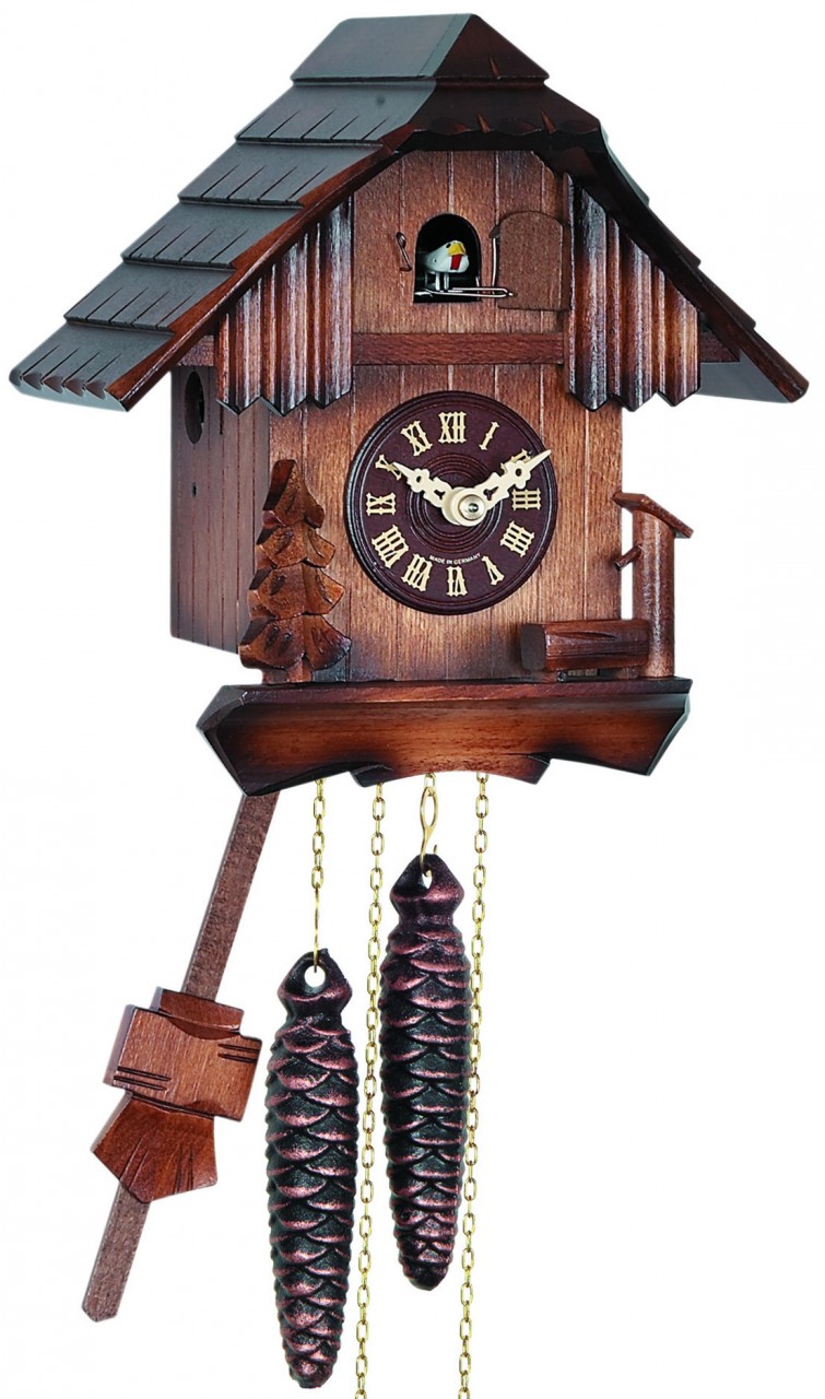 Horloge coucou traditionnel simple chalet &eacute;pur&eacute;