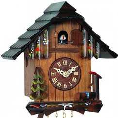 Horloge coucou musical décorations peintes 20 cm_zoom