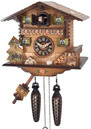 Horloge coucou m&eacute;canique traditionnel chalet 1 jour 20 cm