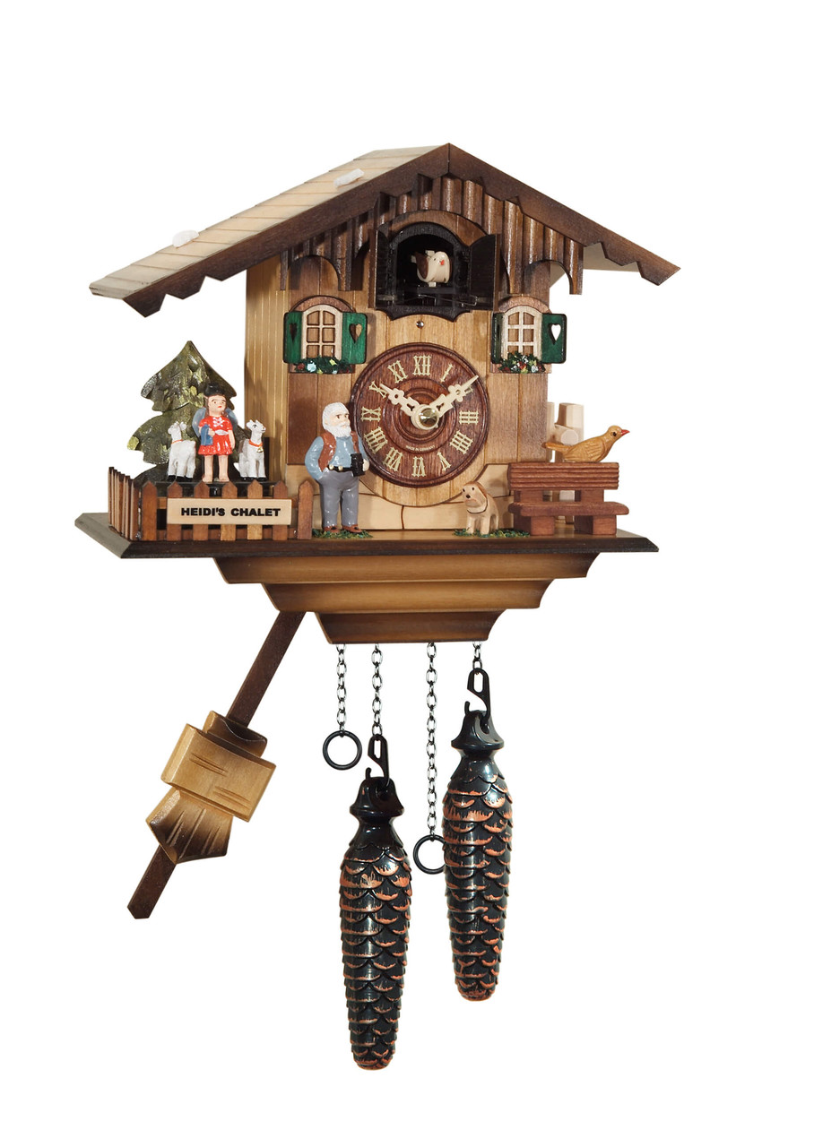 Horloge coucou musical petit chalet &quot;maison de Heidi&quot;