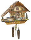 Horloge coucou musical &agrave; piles chalet petit train 30 cm