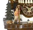 Horloge coucou musical &agrave; piles &quot;Apr&egrave;s-ski&quot;_zoom gauche
