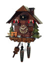 Horloge coucou chalet musical &agrave; piles