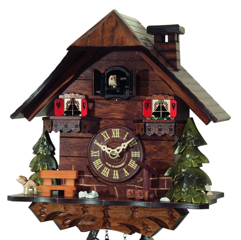 Horloge coucou chalet musical &agrave; piles_zoom