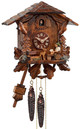 Horloge coucou m&eacute;canique chalet forestier 1 jour buveur de bi&egrave;re et biche