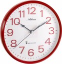 Pendule murale ronde rouge