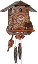 Horloge coucou m&eacute;canique chalet 1 jour sapin