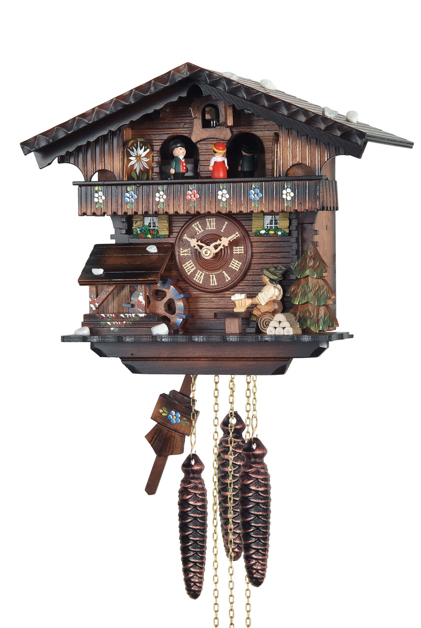 Horloge coucou &agrave; m&eacute;lodie danseurs buveur de bi&egrave;re