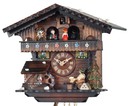 Horloge coucou &agrave; m&eacute;lodie danseurs buveur de bi&egrave;re gros plan
