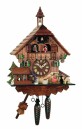 Horloge coucou musical &agrave; piles enfants et roue du moulin 35 cm