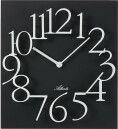 Horloge murale noirs grands chiffres blancs