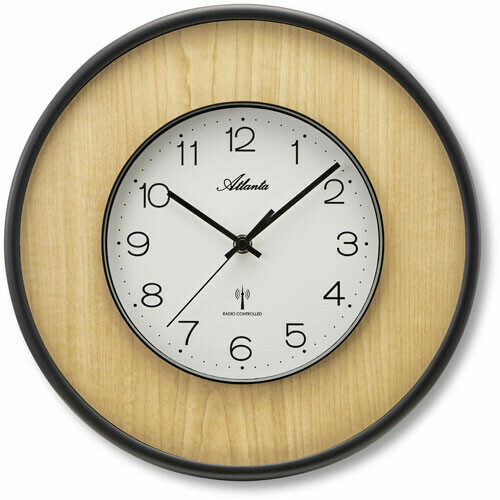 Horloge murale de bureau en bois style moderne