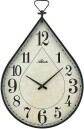 Grande horloge murale en m&eacute;tal forme goutte