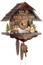 Horloge coucou m&eacute;canique 1 jour buveur de bi&egrave;re 27 cm