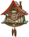 Horloge coucou m&eacute;canique 1 jour toit rouge
