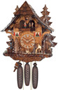 Horloge coucou m&eacute;canique 8 jours musical b&ucirc;cheron roue du moulin