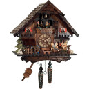 Horloge coucou m&eacute;canique 1 jour musical enfants cheval &agrave; bascule et danseurs