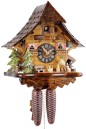 Horloge coucou m&eacute;canique traditionnel 8 jours b&ucirc;cheron 35 cm