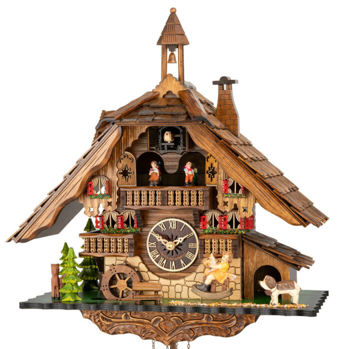 Pendule à Coucou Engstler Maison Forêt-Noire Quartz Musique - NEUF