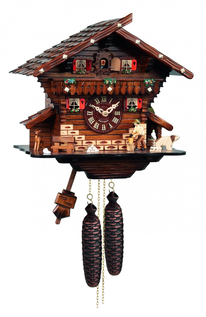 Horloge coucou traditionnel chalet 8 jours