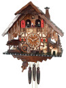 Horloge coucou m&eacute;canique musical 1 jour chalet buveur de bi&egrave;re 35 cm
