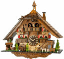 Horloge coucou chalet musical &agrave; piles b&ucirc;cheron 2 &eacute;tages_zoom