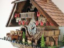 Horloge coucou musical &agrave; quartz &quot;Petit train&quot; chalet 50 cm _ zoom