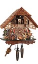 Horloge coucou musical balan&ccedil;oire et danseurs 34 cm