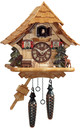 Horloge coucou chalet bois clair
