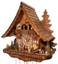 Horloge coucou chalet musical 8 jours b&ucirc;cheron et danseurs_zoom