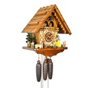 Horloge coucou m&eacute;canique 8 jours Blanche-Neige 40 cm droite