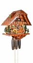 Horloge coucou chalet musical 8 jours p&ecirc;cheur 42 cm_profil 2