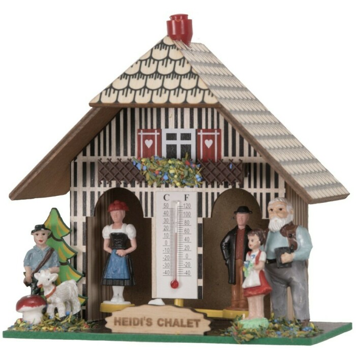 Chalet m&eacute;t&eacute;o maison Heidi 13 cm