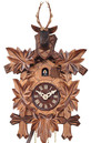 Horloge coucou m&eacute;canique 1 jour traditionnel t&ecirc;te de cerf_zoom