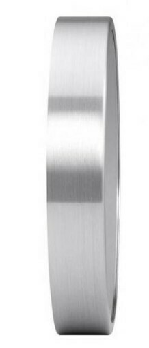 Horloge murale grand format radio-pilot&eacute;e en aluminium &Oslash; 50 cm_profil