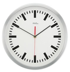 Horloge murale ronde moderne en aluminium