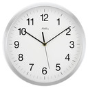 Round radio controlled aluminum wall clock