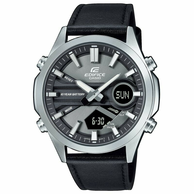Montre Casio digitale avec chronom&egrave;tre cadran noir