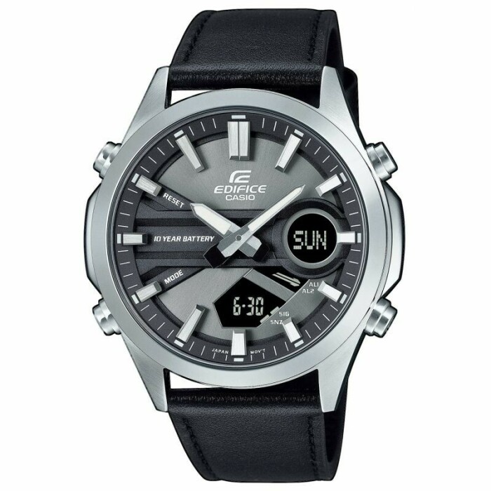Montre Casio digitale avec chronom&egrave;tre cadran noir