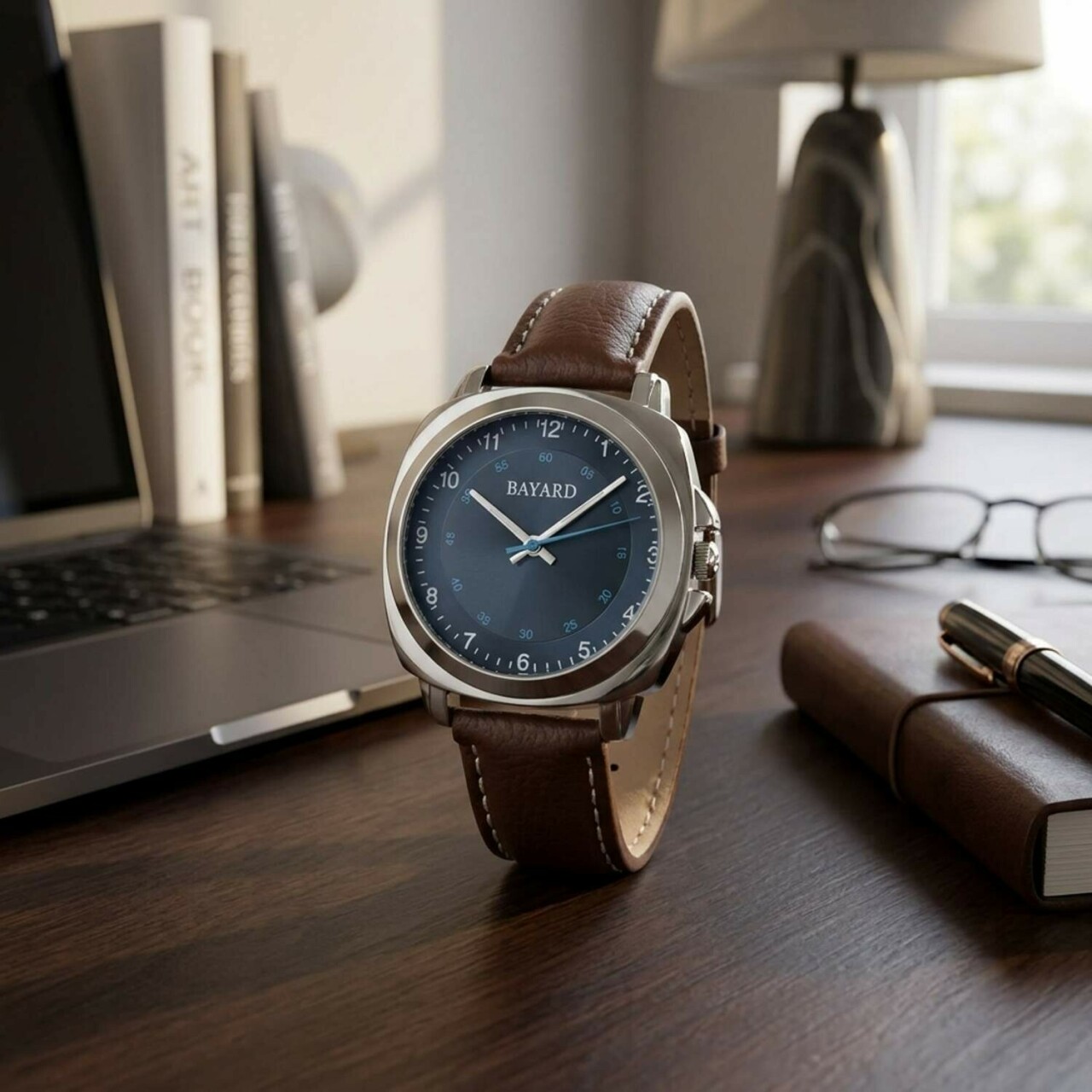 Montre pour homme acier boitier carr&eacute; cadran noir_lifestyle