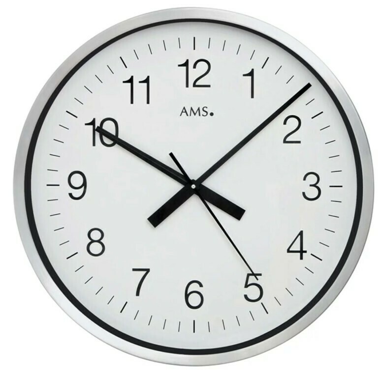 Grande horloge murale radio-pilot&eacute;e 60 cm