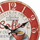 Pendule murale de cuisine vintage &quot;Coffee&quot;_zoom droit