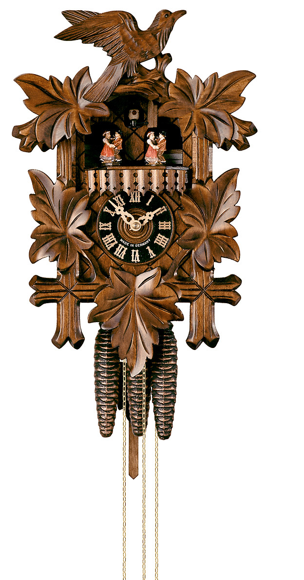 Horloge coucou traditionnel 1 jour musical danseurs