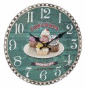 Pendule murale de cuisine ronde &quot;Cupcakes&quot;