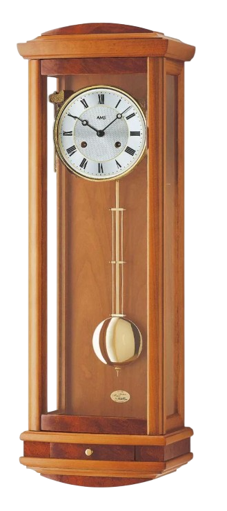 Carillon m&eacute;canique en bois de merisier sonnerie Bim Bam