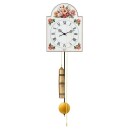 Horloge en bois m&eacute;canique moderne 1 poids Hermle blanc