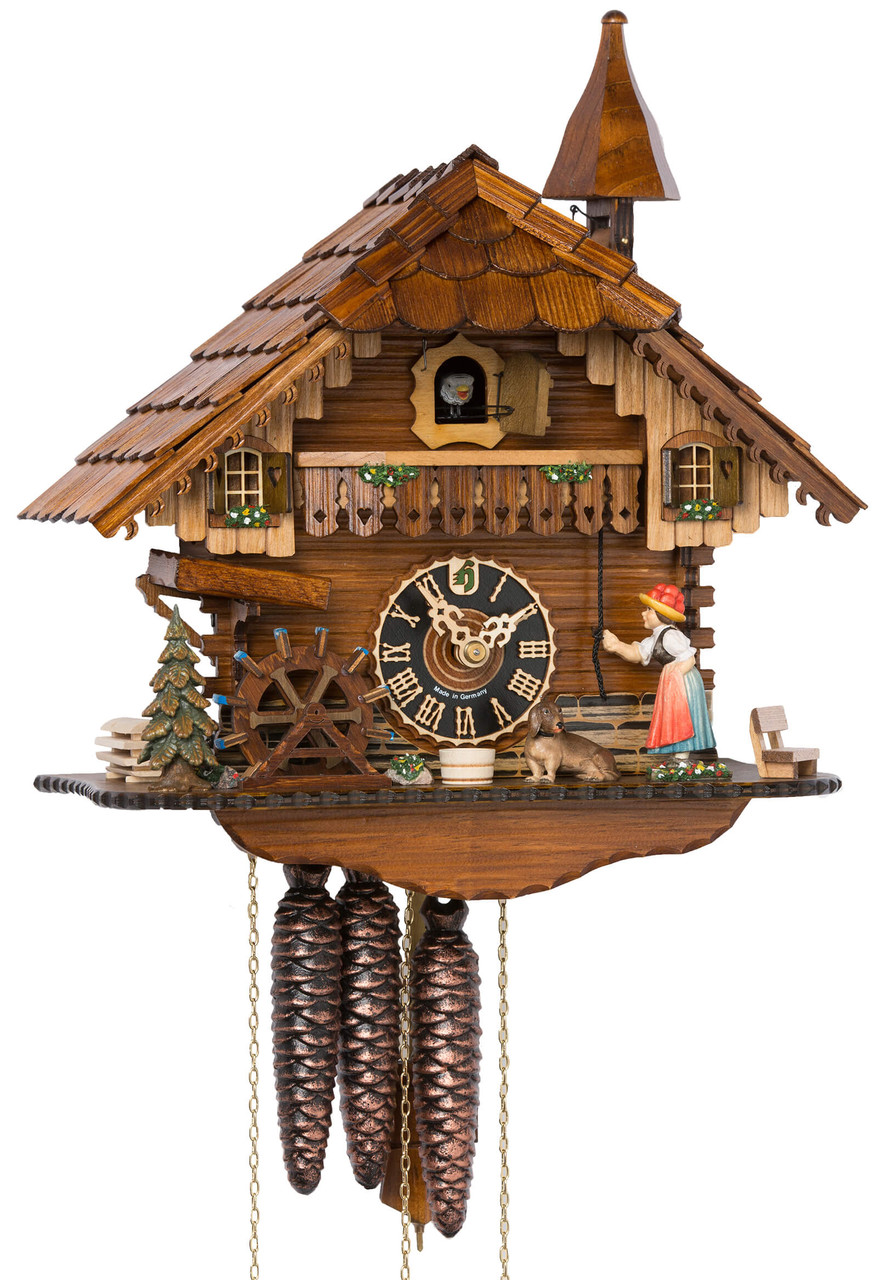 Horloge coucou chalet 1 jour musical clochette