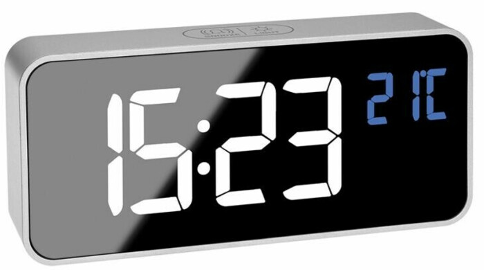 Réveil Numérique Pliable LCD De Voyage - Affichage Heure, Date, Jour, Température, Minuterie, Rétroéclairage | Lumitrex