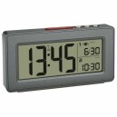 R&eacute;veil digital gris radio-pilot&eacute; double alarme